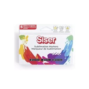 Siser Sublimation Markers - Iron-on Heat Transfer Markers for T-Shirts and Other